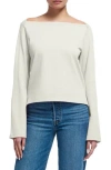 NATION LTD NATION LTD BRYCE LONG SLEEVE BOAT NECK COTTON T-SHIRT