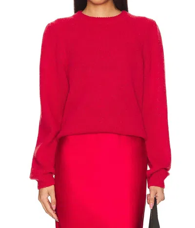 Nation Ltd Busy Sweater In Heartbeat In Red