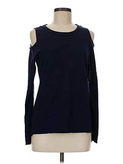 Pre-owned Nation Ltd. By Jen Menchaca Long Sleeve T-shirt In Blue