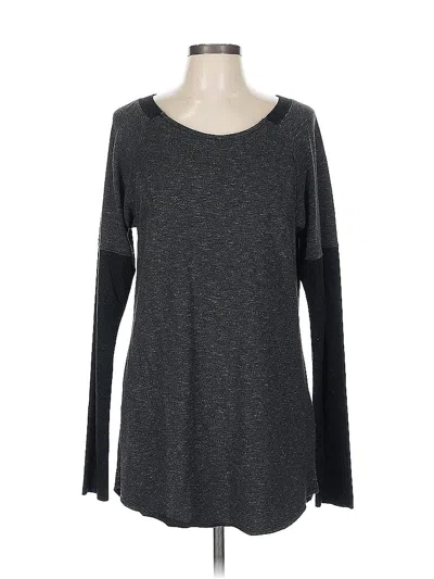 Pre-owned Nation Ltd. By Jen Menchaca Long Sleeve T-shirt In Gray