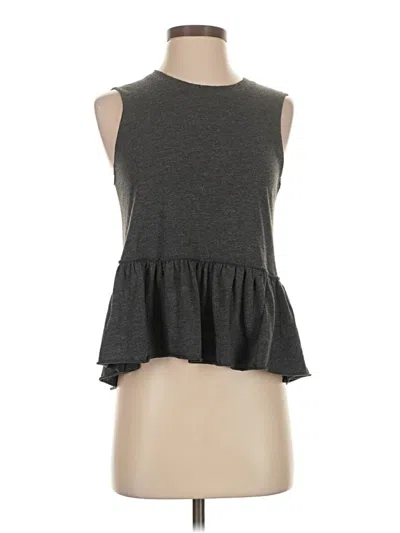 Pre-owned Nation Ltd. By Jen Menchaca Sleeveless Top Gray Halter Neckline Tops