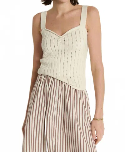 Nation Ltd Cali Sweater Tank Top In Porcelain In Neutral