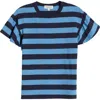 Nation Ltd Camille Stripe Ruffle Sleeve Cotton T-shirt