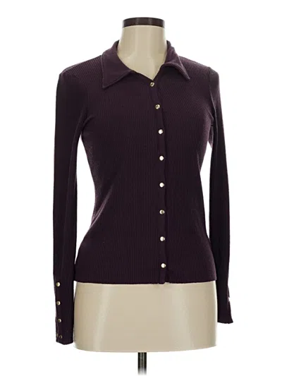 Pre-owned Nation Ltd Cardigan Sweater In Purple