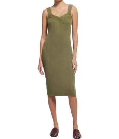 Nation Ltd Caresse Sweater Dress In Capers In Multi