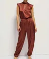 Nation Ltd Carlo Camp Pants In Cinnamon