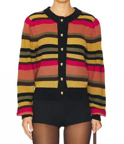 Nation Ltd Carmela Cardigan In Vintage Stripe In Multi