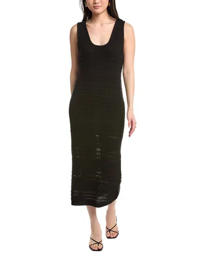 Nation Ltd Carrer Sweater Midi Dress In Black