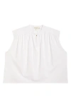 Nation Ltd Cary Keyhole Organic Cotton Top In White