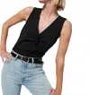 Nation Ltd Cassie Tank Top In Black In Black