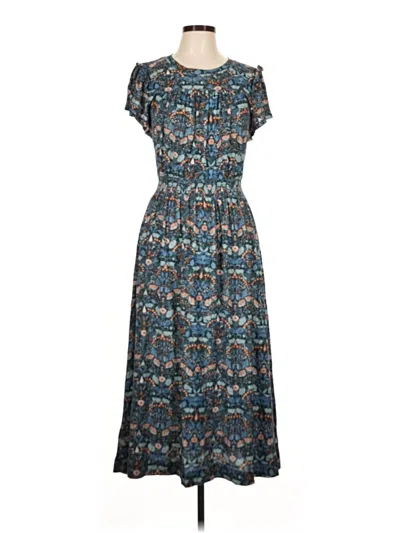 Pre-owned Nation Ltd Casual Dress In Blue
