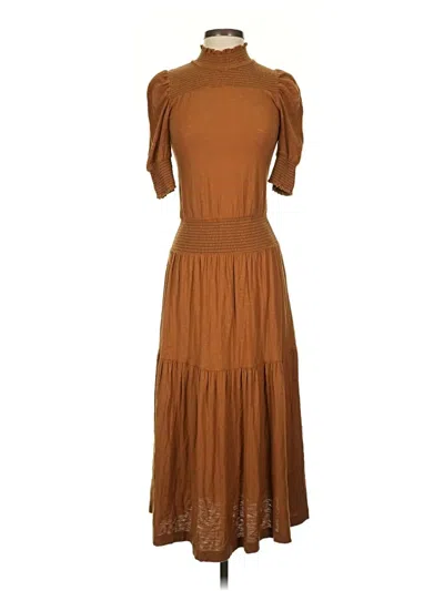 Pre-owned Nation Ltd Casual Dress In Brown