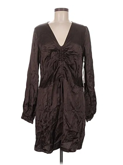 Pre-owned Nation Ltd Casual Dress In Brown