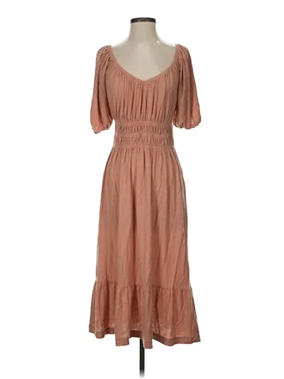Pre-owned Nation Ltd Casual Dress In Brown