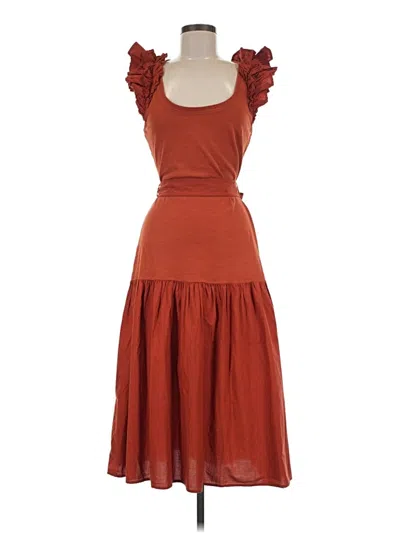 Pre-owned Nation Ltd Casual Dress In Brown