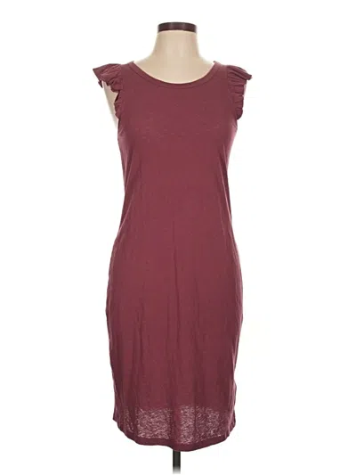 Pre-owned Nation Ltd Casual Dress In Burgundy