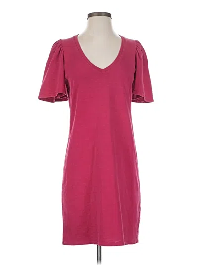 Pre-owned Nation Ltd Casual Dress In Burgundy