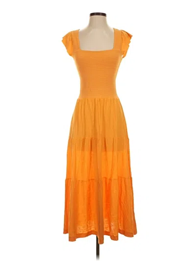 Pre-owned Nation Ltd Casual Dress In Orange