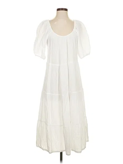 Pre-owned Nation Ltd Casual Dress In White