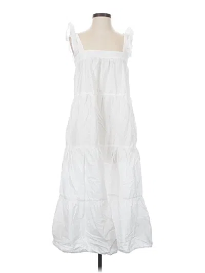 Pre-owned Nation Ltd Casual Dress In White