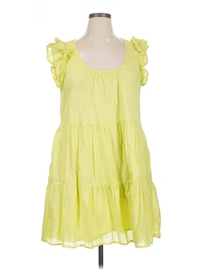 Pre-owned Nation Ltd Casual Dress In Yellow