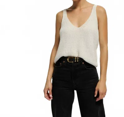 Nation Ltd Cece Sweater Tank In Porcelain In White