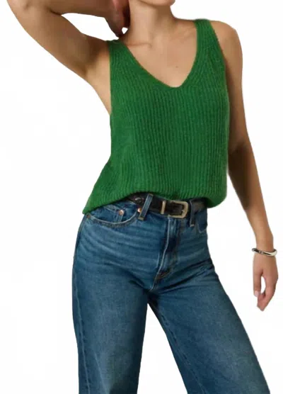 Nation Ltd Cece Sweater Tank Top In Green Lawn