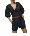 Nation Ltd Celeste V-neck Blouse In Polka Dot