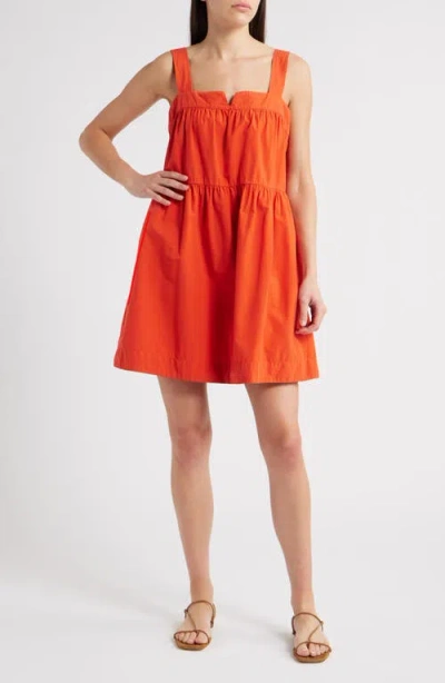 Nation Ltd Claribel Babydoll Dress In Red