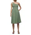 Nation Ltd Connie One-shoulder Smocked Midi Dress In Multi