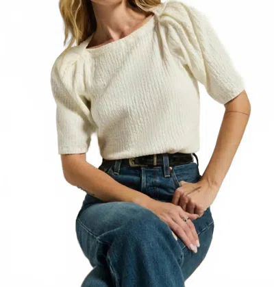 Nation Ltd Deana Envelope Shirt In Porcelain In White