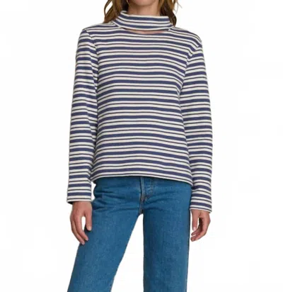 Nation Ltd Delphine Sweatshirt In Tossed Stripe In Multi
