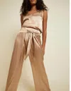 Nation Ltd Donatella Pants In Cafe Au Lait In Gold