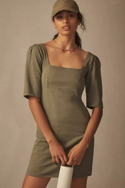 Nation Ltd Edith Mini Dress In Green
