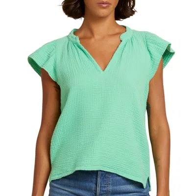 Nation Ltd Elianna Flutter Tank Top In Midori In Green