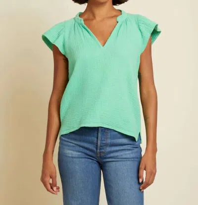 Nation Ltd Elianna Flutter Top In Midori In Multi