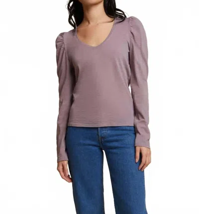 Nation Ltd Elizabeth Slim Fit Top In Hopeless Romantic In Neutral