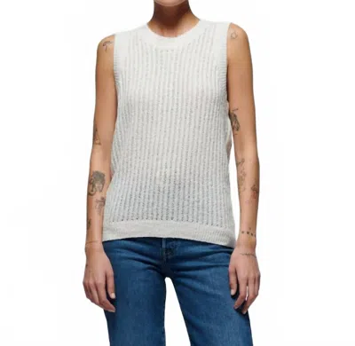 Nation Ltd Elliana Pullover Vest In Porcelain In White