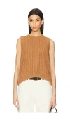Nation Ltd Elliana Pullover Vest In Praline