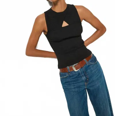 Nation Ltd Ellie Keyhole Tank Top In Jet Black