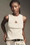 Nation Ltd Ellie Keyhole Top In White