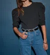 NATION LTD ELOISE TOP IN JET BLACK