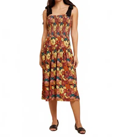 Nation Ltd Ember Tied Mini Sundress In Kimono In Multi
