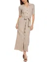 NATION LTD ENISE BUTTON-UP MAXI DRESS