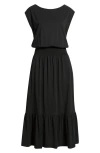 Nation Ltd Evonne Smock Waist Pima Cotton Knit Dress