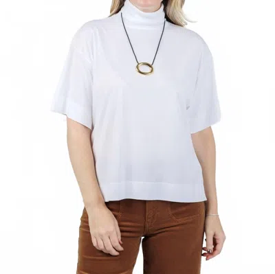 Nation Ltd Fable Turtleneck Tee In White