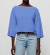 NATION LTD FALLON SWEATSHIRT IN WEDGEWOOD