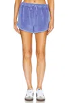 Nation Ltd Fallon Terrycloth Short In Wedgewood In Gold