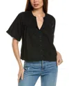Shop Nation Ltd Filippa Swingy Blouse In Black