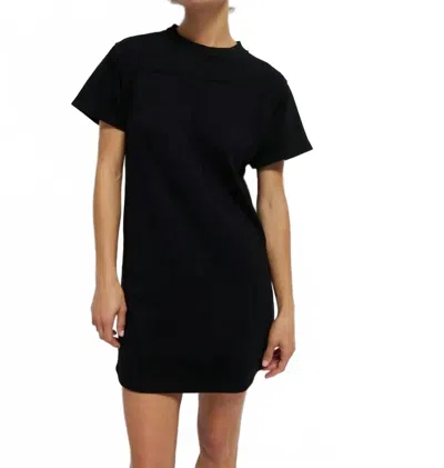 Nation Ltd Finn Crewneck Dress In Jet Black.